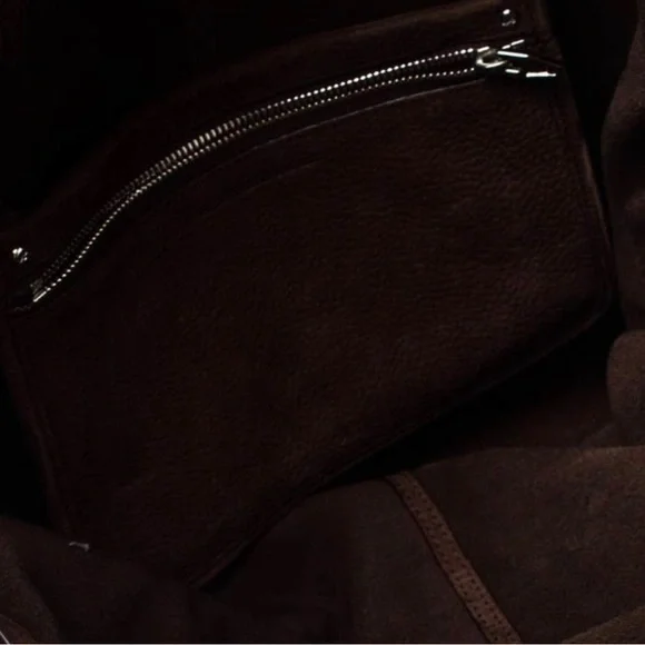 Alexander Wang Dark Brown Nubuck Leather Emile Satchel - Picture 10 of 10